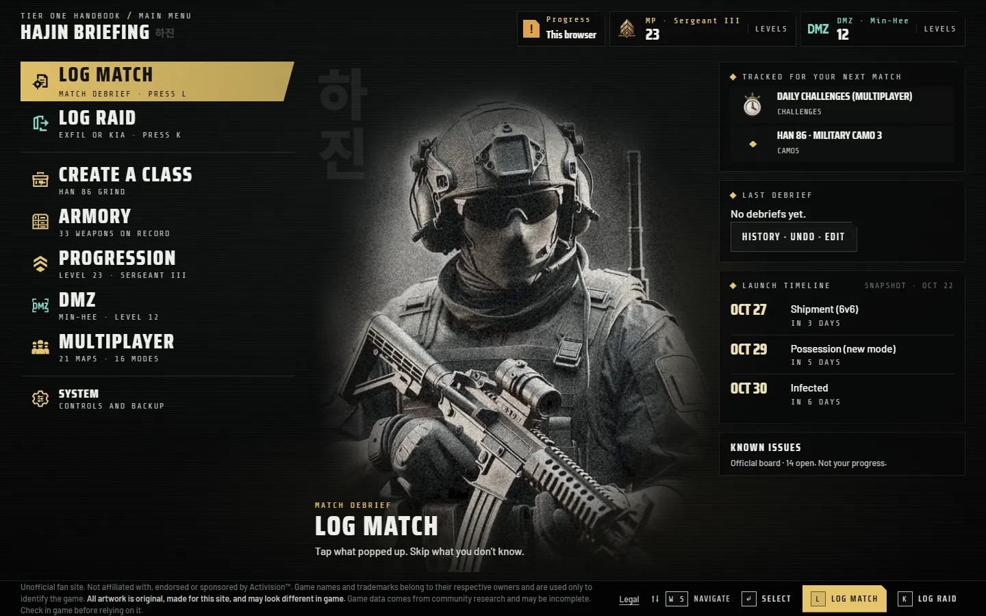 Logging a match, real capture